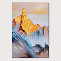 Oil Painting Hand Painted - Abstract Landscape Comtemporary Modern Stretched Canvas