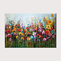 Oil Painting Hand Painted - Abstract Landscape Modern Rolled Canvas (No Frame)