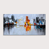 Oil Painting Hand Painted - Abstract Landscape Modern Rolled Canvas (No Frame)