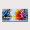 Oil Painting Hand Painted - Abstract Landscape Modern Rolled Canvas (No Frame) miniinthebox