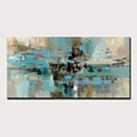 Oil Painting Hand Painted - Abstract Modern Rolled Canvas