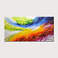 Oil Painting Hand Painted - Abstract Modern Rolled Canvas (No Frame)