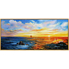Oil Painting Hand Painted - Abstract Modern Rolled Canvas (No Frame)