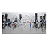 Oil Painting Hand Painted - Abstract Modern Rolled Canvas (No Frame)