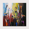 Oil Painting Hand Painted - Abstract Modern Rolled Canvas (No Frame)