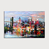 Oil Painting Hand Painted - Abstract Modern Stretched Canvas