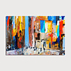 Oil Painting Hand Painted - Abstract Modern Stretched Canvas