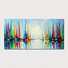Oil Painting Hand Painted - Abstract Modern Stretched Canvas