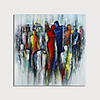 Oil Painting Hand Painted - Abstract Modern Stretched Canvas