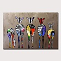 Oil Painting Hand Painted Abstract / Pop Art Modern Rolled Canvas Rolled Without Frame