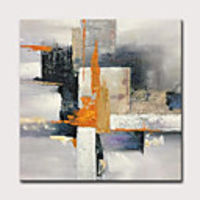 Oil Painting Hand Painted Abstract Classic Modern Stretched Canvas With Stretched Frame