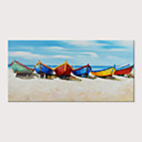 Oil Painting Hand Painted Abstract Landscape Modern Rolled Canvas Rolled Without Frame