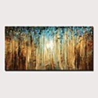 Oil Painting Hand Painted Abstract Landscape Modern Rolled Canvas Rolled Without Frame