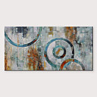 Oil Painting Hand Painted Abstract Modern Rolled Canvas Rolled Without Frame