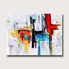 Oil Painting Hand Painted Abstract Modern Rolled Canvas Rolled Without Frame