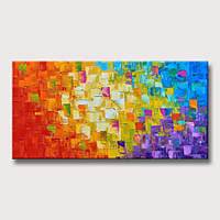 Oil Painting Hand Painted Abstract Modern Rolled Canvas Rolled Without Frame