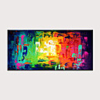 Oil Painting Hand Painted Abstract Modern Rolled Canvas Rolled Without Frame