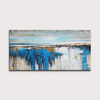 Oil Painting Hand Painted Abstract Modern Rolled Canvas Rolled Without Frame