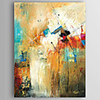 Oil Painting Hand Painted Abstract Modern Stretched Canvas / Rolled Canvas With Stretched Frame or Rolled Without Frame