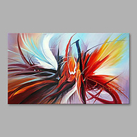 Oil Painting Hand Painted Abstract Modern Stretched Canvas With Stretched Frame