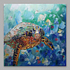 Oil Painting Hand Painted Abstract Modern Stretched Canvas With Stretched Frame