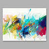 Oil Painting Hand Painted Abstract Modern Stretched Canvas With Stretched Frame