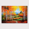Oil Painting Hand Painted Abstract Modern Stretched Canvas With Stretched Frame