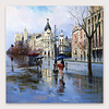 Oil Painting Hand Painted Abstract Modern Stretched Canvas With Stretched Frame