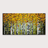 Oil Painting Hand Painted Abstract Modern Stretched Canvas With Stretched Frame