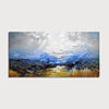 Oil Painting Hand Painted Abstract Modern Stretched Canvas With Stretched Frame