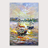 Oil Painting Hand Painted Abstract Modern Stretched Canvas With Stretched Frame