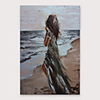 Oil Painting Hand Painted Abstract Modern Stretched Canvas With Stretched Frame