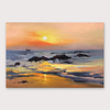 Oil Painting Hand Painted Abstract Modern Stretched Canvas With Stretched Frame