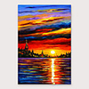 Oil Painting Hand Painted Abstract Modern Stretched Canvas With Stretched Frame
