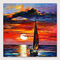 Oil Painting Hand Painted Abstract Modern Stretched Canvas With Stretched Frame
