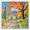 Oil Painting Hand Painted Abstract Modern Stretched Canvas With Stretched Frame
