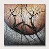 Oil Painting Hand Painted Abstract People Modern Rolled Canvas Rolled Without Frame