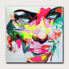 Oil Painting Hand Painted Abstract People Modern Rolled Canvas Rolled Without Frame