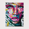 Oil Painting Hand Painted Abstract People Modern Rolled Canvas Rolled Without Frame