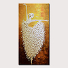 Oil Painting Hand Painted Abstract People Modern Stretched Canvas With Stretched Frame