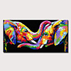 Oil Painting Hand Painted Abstract Pop Art Modern Rolled Canvas Rolled Without Frame