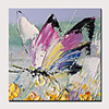 Oil Painting Hand Painted Abstract Pop Art Modern Stretched Canvas With Stretched Frame