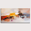 Oil Painting Hand Painted Abstract Pop Art Modern Stretched Canvas With Stretched Frame