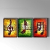 Oil Painting Hand Painted Abstract Still Life Modern European Style Canvas Three Panels 2030cm/piece