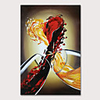 Oil Painting Hand Painted Abstract Still Life Modern Rolled Canvas Rolled Without Frame