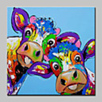 Oil Painting Hand Painted Animals Abstract Modern Contemporary Stretched Canvas With Stretched Frame