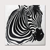 Oil Painting Hand Painted Animals Pop Art Modern Rolled Canvas Rolled Without Frame