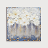 Oil Painting Hand Painted Floral / Botanical Modern Stretched Canvas With Stretched Frame