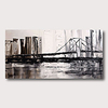 Oil Painting Hand Painted Horizontal Abstract Abstract Landscape Comtemporary Modern Stretched Canvas miniinthebox