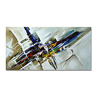 Oil Painting Hand Painted Horizontal Abstract Animals Modern Stretched Canvas miniinthebox